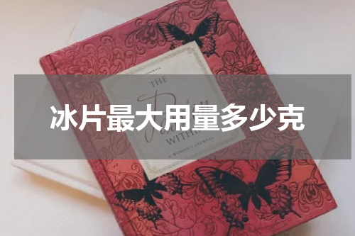 冰片最大用量多少克