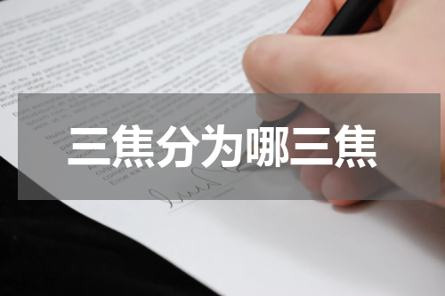 三焦分为哪三焦