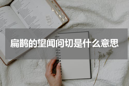 扁鹊的望闻问切是什么意思