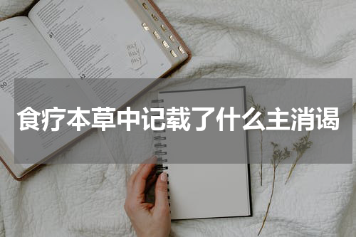 食疗本草中记载了什么主消谒