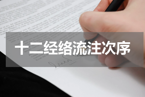十二经络流注次序