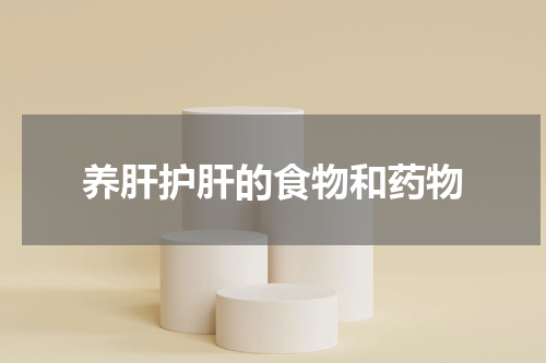 养肝护肝的食物和药物