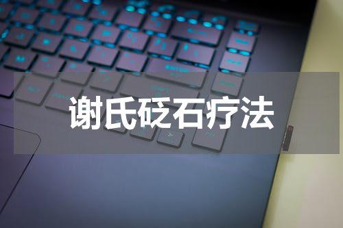 谢氏砭石疗法