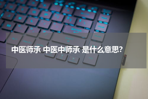 中医师承 中医中师承 是什么意思？