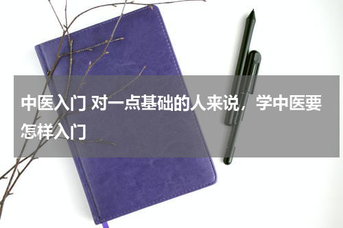 中医入门 对一点基础的人来说，学中医要怎样入门