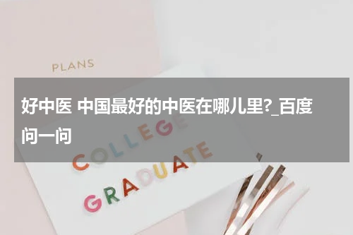 好中医 中国最好的中医在哪儿里?_百度问一问